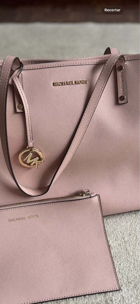 Michael Kors original mala Tote rosa claro