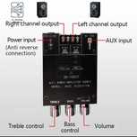 Wzmacniacz 2x 160w +220w bluetooth 5.0