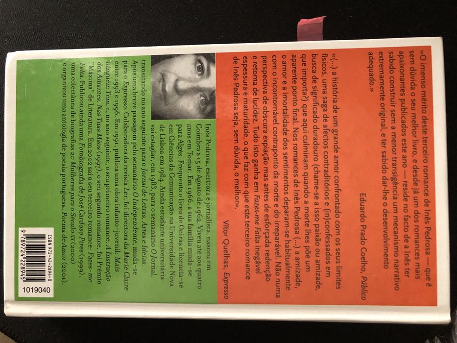 Livro “Fazes-me falta” de Inês Pedrosa