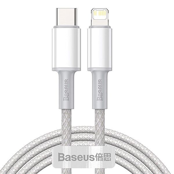 Kabel Baseus Catlgd-a02 Lightning - Usb-c Pd 20w 480Mb/s 2m - biały