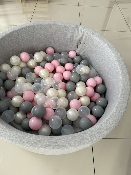 Suchy basen z kulkami Kiddy Moon super stan szary