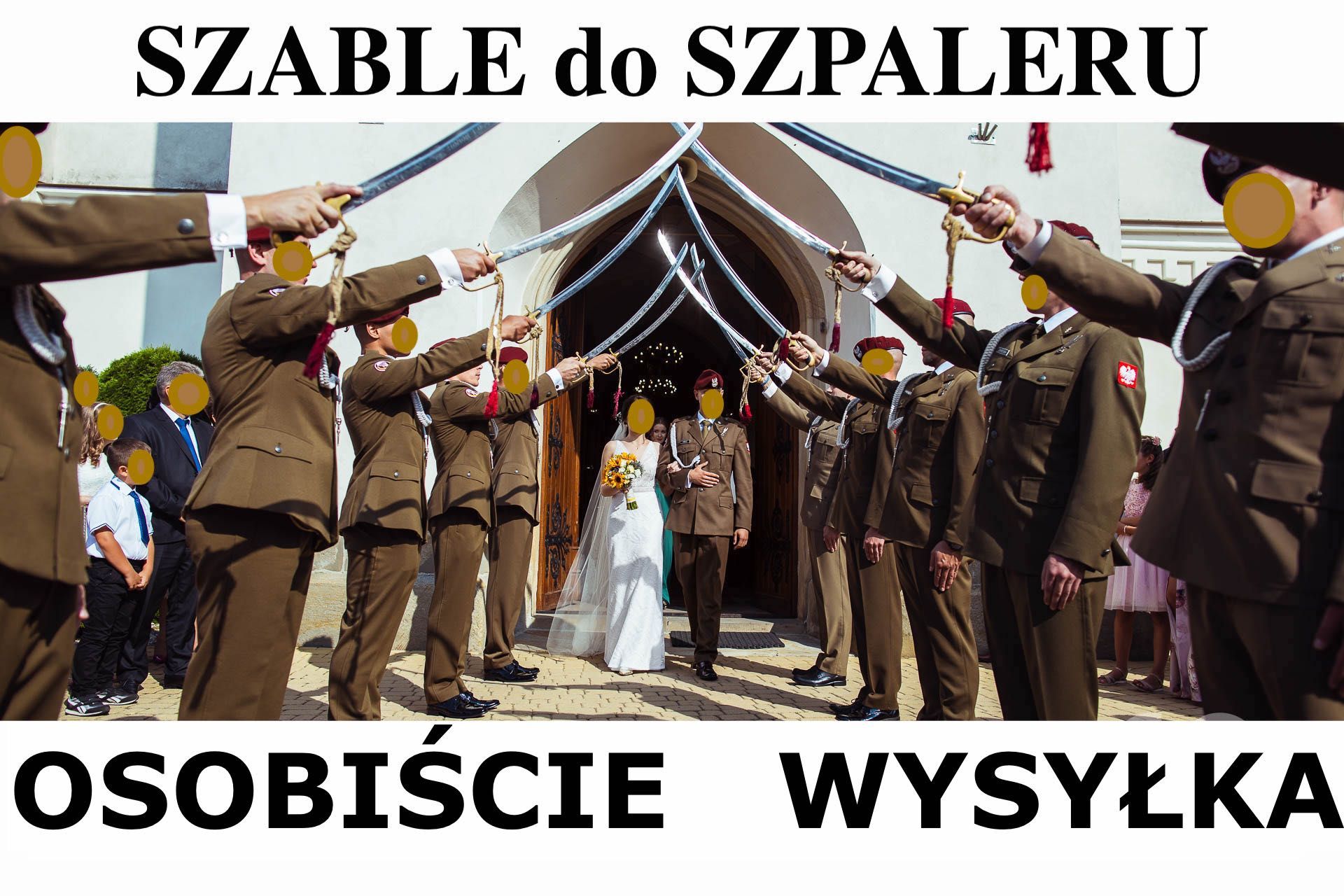 Szable do szpaleru, szable ślub+temb. PATRIOTYCZNE Kraków, Lublin,Wawa