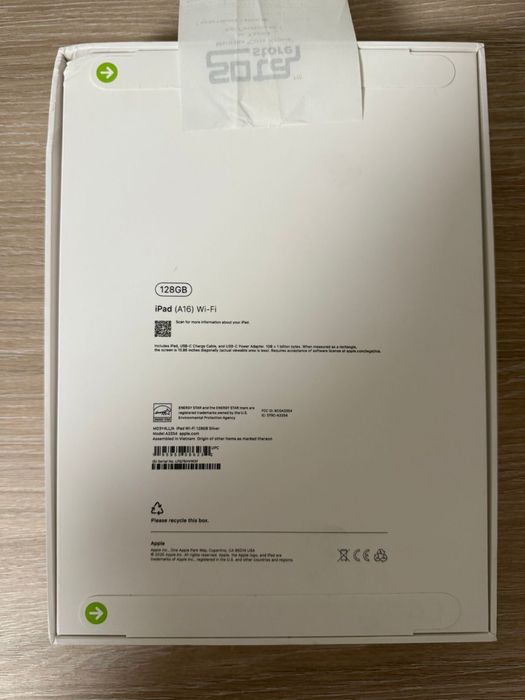 Планшет Apple iPad 11 2025 Wi-Fi 128GB Silver_(MD3Y4).
