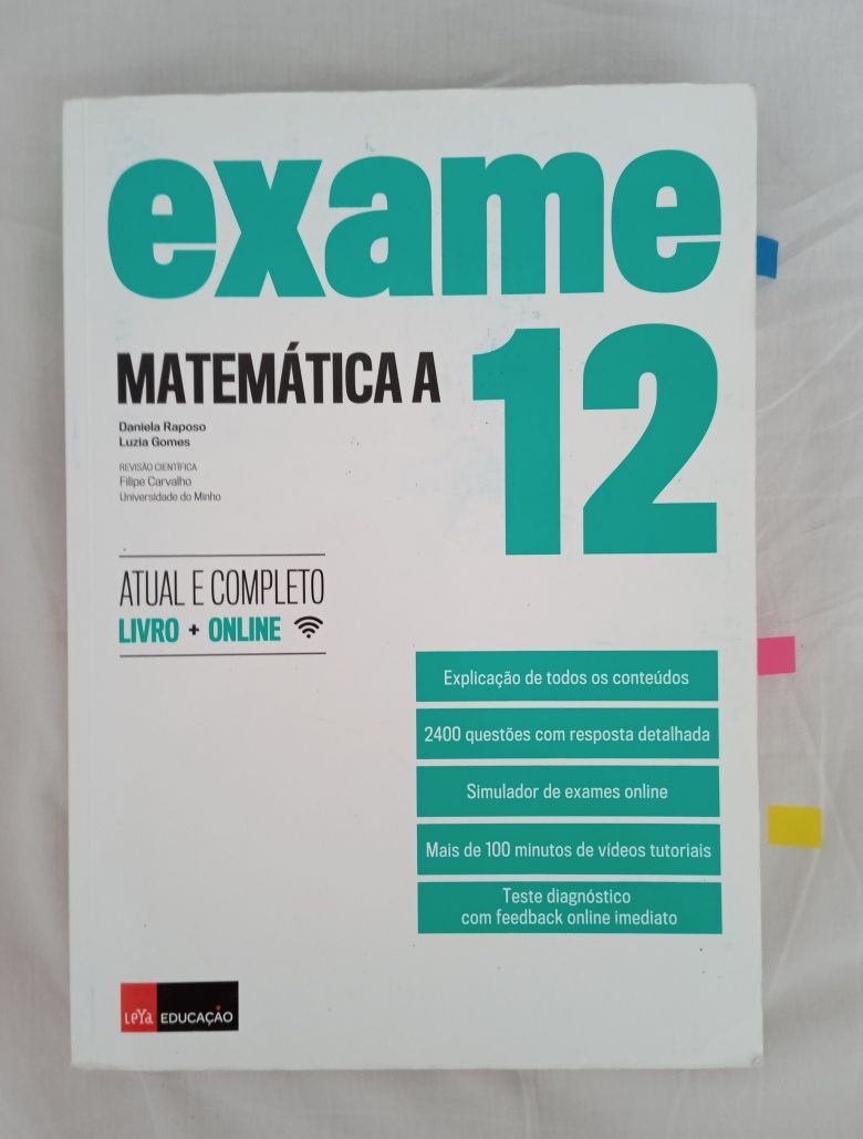 Livros de preparação para o exame Matemática A 12o ano