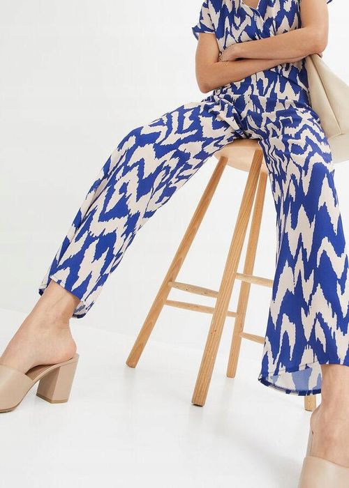 B.P.C kombinezon letni z nadrukiem beżowo-niebieski ^44