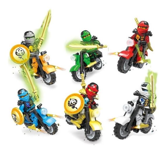 Figura Ninjago com mota - novos