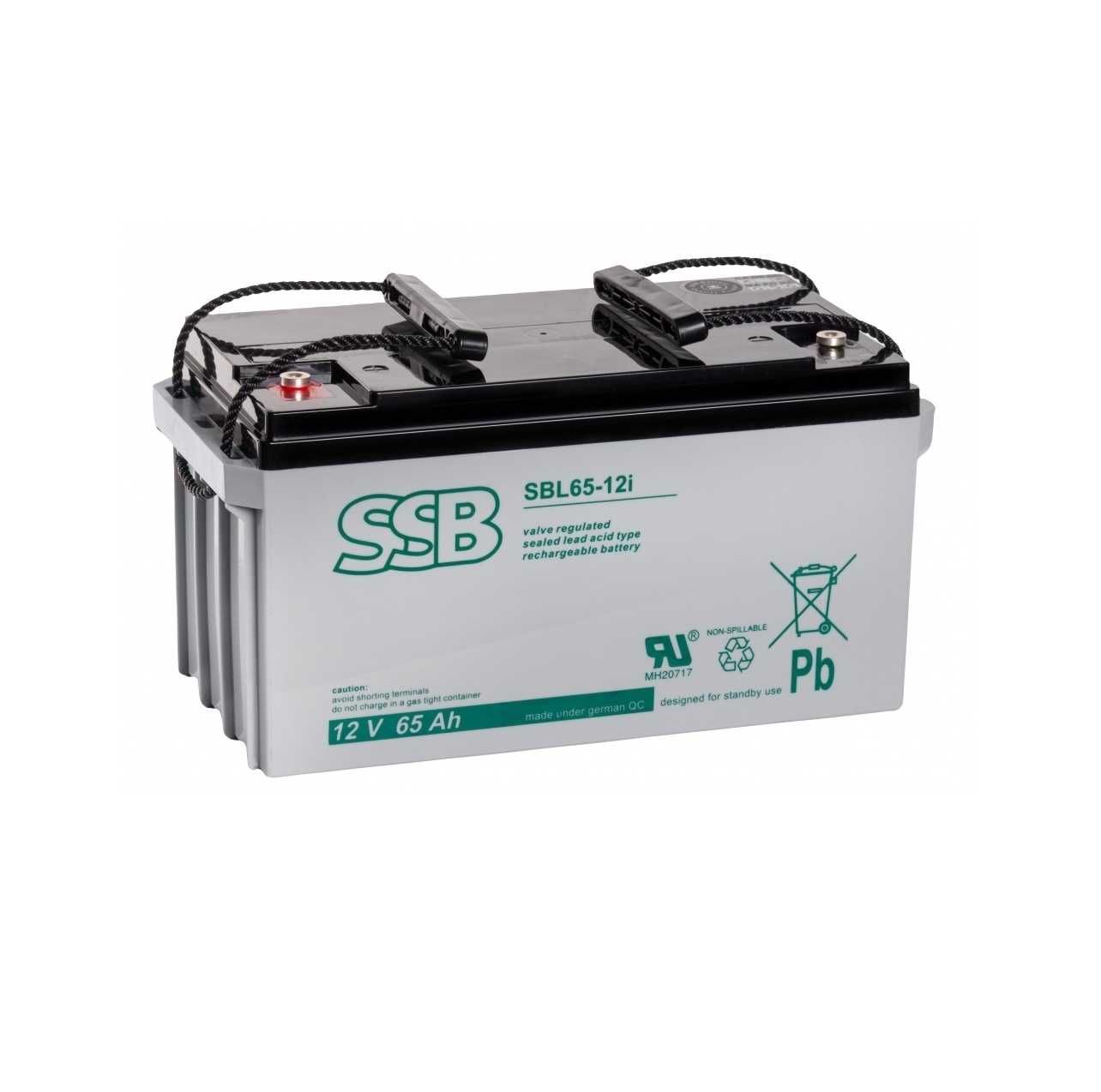 Akumulator do fotowoltaiki, kampera 12V 65Ah AGM SSB SBL65-12i – NOWY