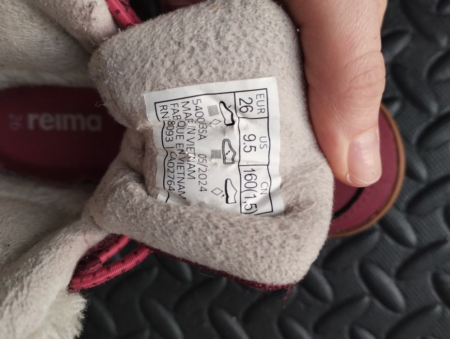 Buty zimowe Reima, różowe, r. 26