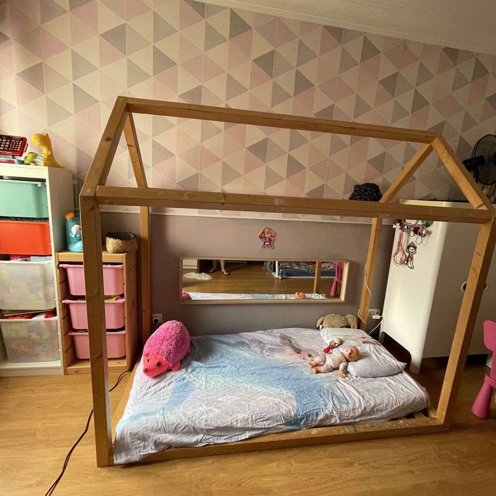 Cama Montessori em Madeira de Pinho 200x90 – Design Casa