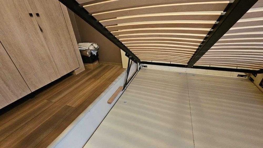 Stelaż 160x200cm do ramy łóżka uchylny, 2 osobowy, solidny, stan BDB,