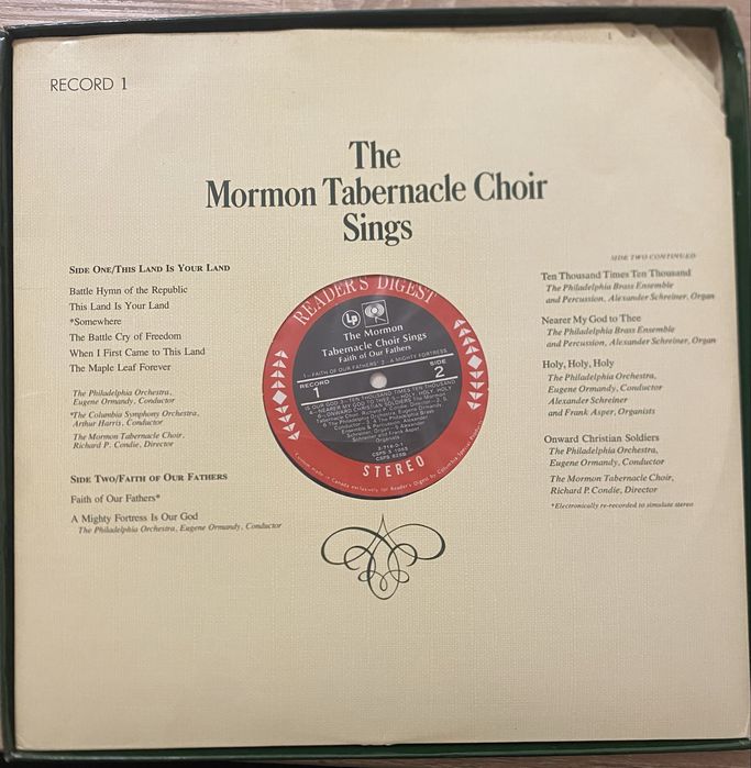 Winyl The Mormon Tabernacle Choir Sings