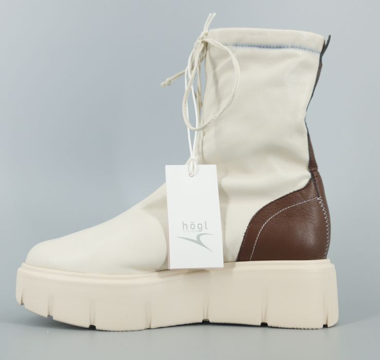 Botki skórzane na platformie Högl 35