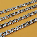 Серебряная цепочка бисмарк мужская цепь