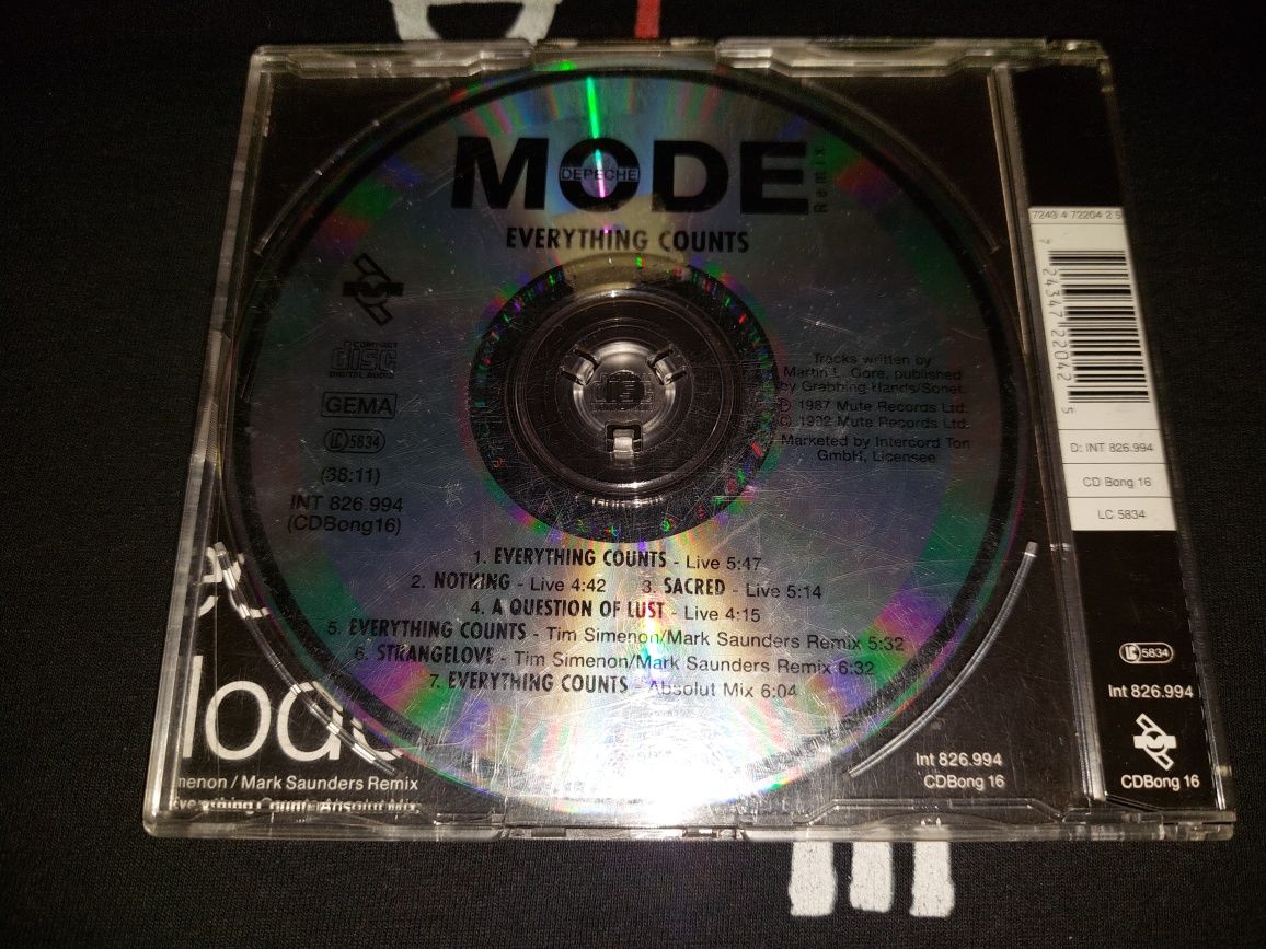 Depeche Mode Everything Counts Live Remix INT CD 1992/1995