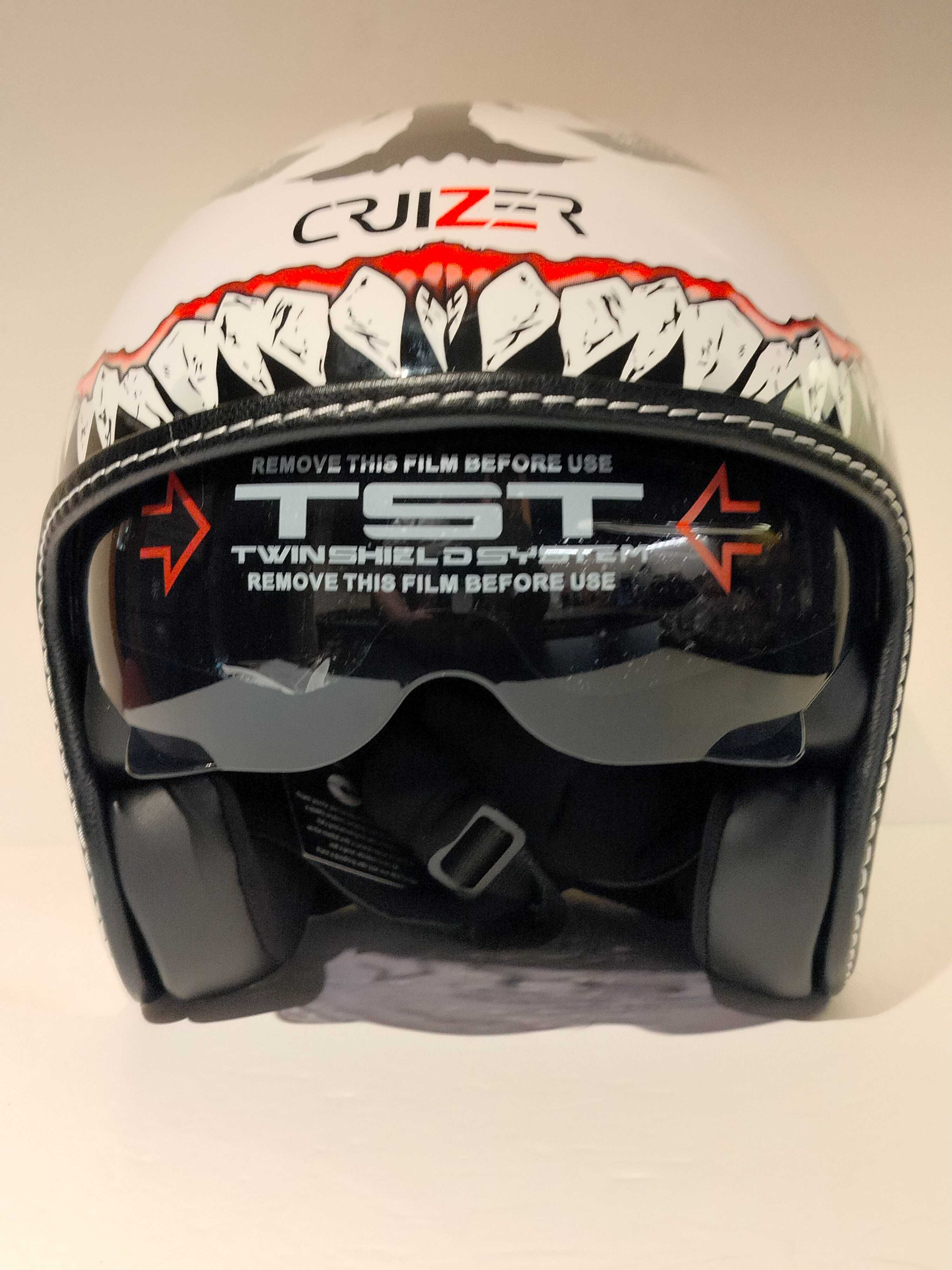 Capacete classico aberto caferacer shooper moto scooter novo