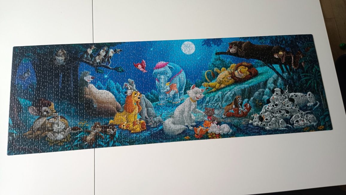 Puzzle Disney 1000 szt kompletne panorama clementoni