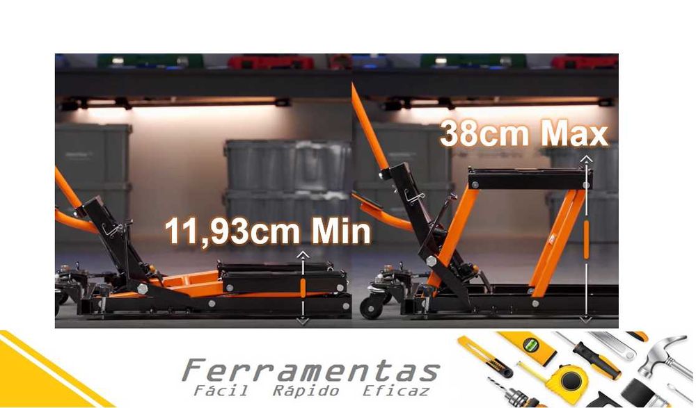 Macaco / elevador Hidráulico 680 kg p/ Mota - NOVO