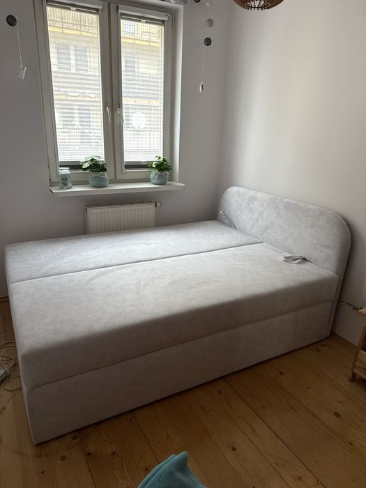 Łóżko kontynentalne z pojemnikiem i systemem relax