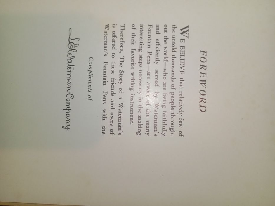 Livro de canetas  waterman