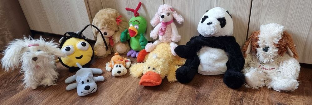 Мягкие игрушки собака утка единорог панда плуто щенячий патруль б/у