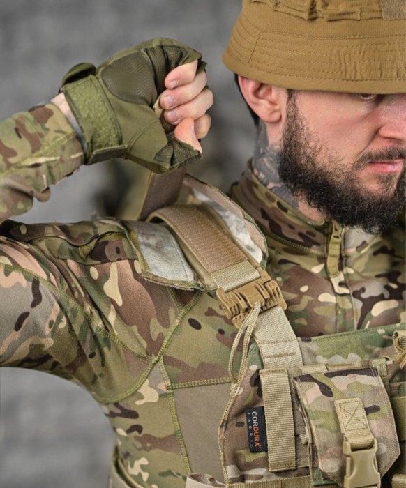 Плитоноска посилена Attack Statix Cordura 1000 MOLLE мультикам