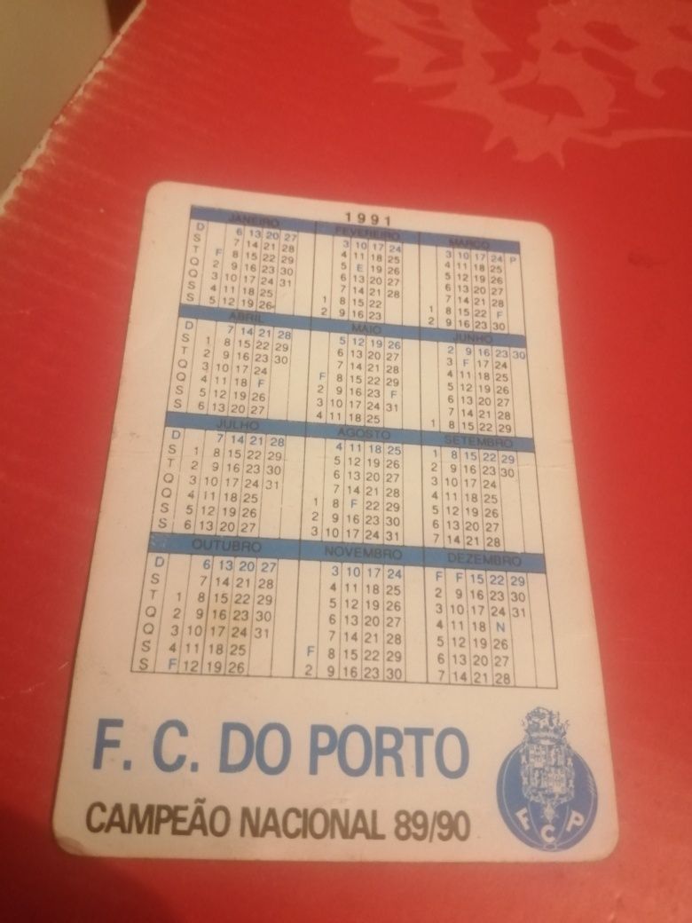 Calendários de bolso (1991) | Domingos (FCP)