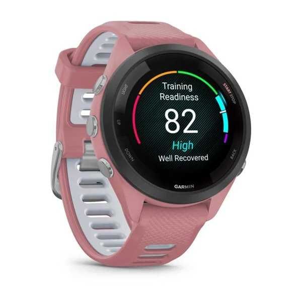 Garmin Forerunner 265S чорний з рожевим ремінцем 010-02810-15