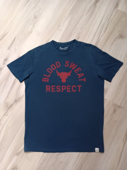 T-shirt bawełniany męski under armour project rock rozmiar m