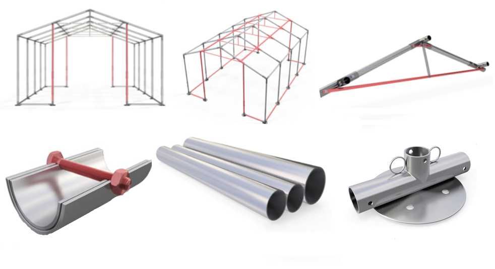 5x12x2m Namiot imprezowy Hala przemysłowa wystawowa Całoroczna W ISD