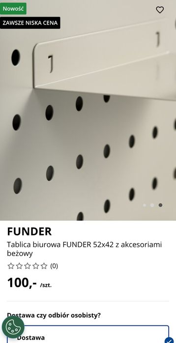 Tablica organizer biurowy. 51x52cm