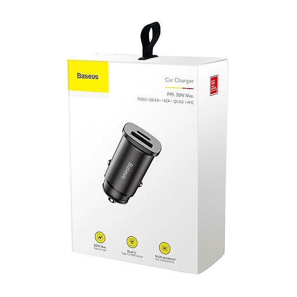Baseus Square PPS inteligentna ładowarka samochodowa z portami USB Qui