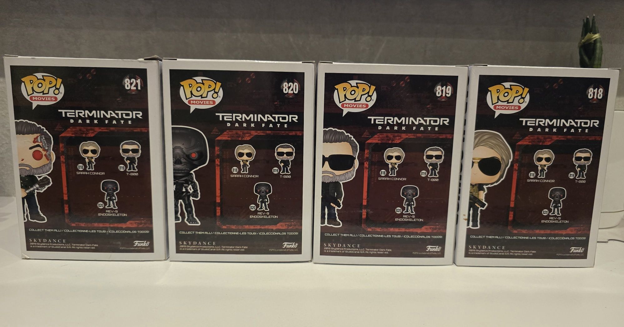4x funko pop terminator