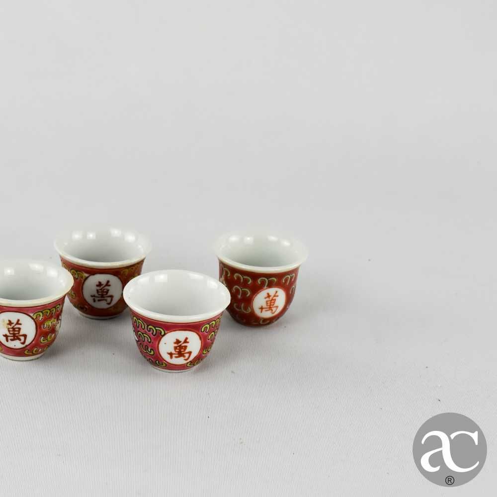 Conjunto de 4 taças porcelana da China