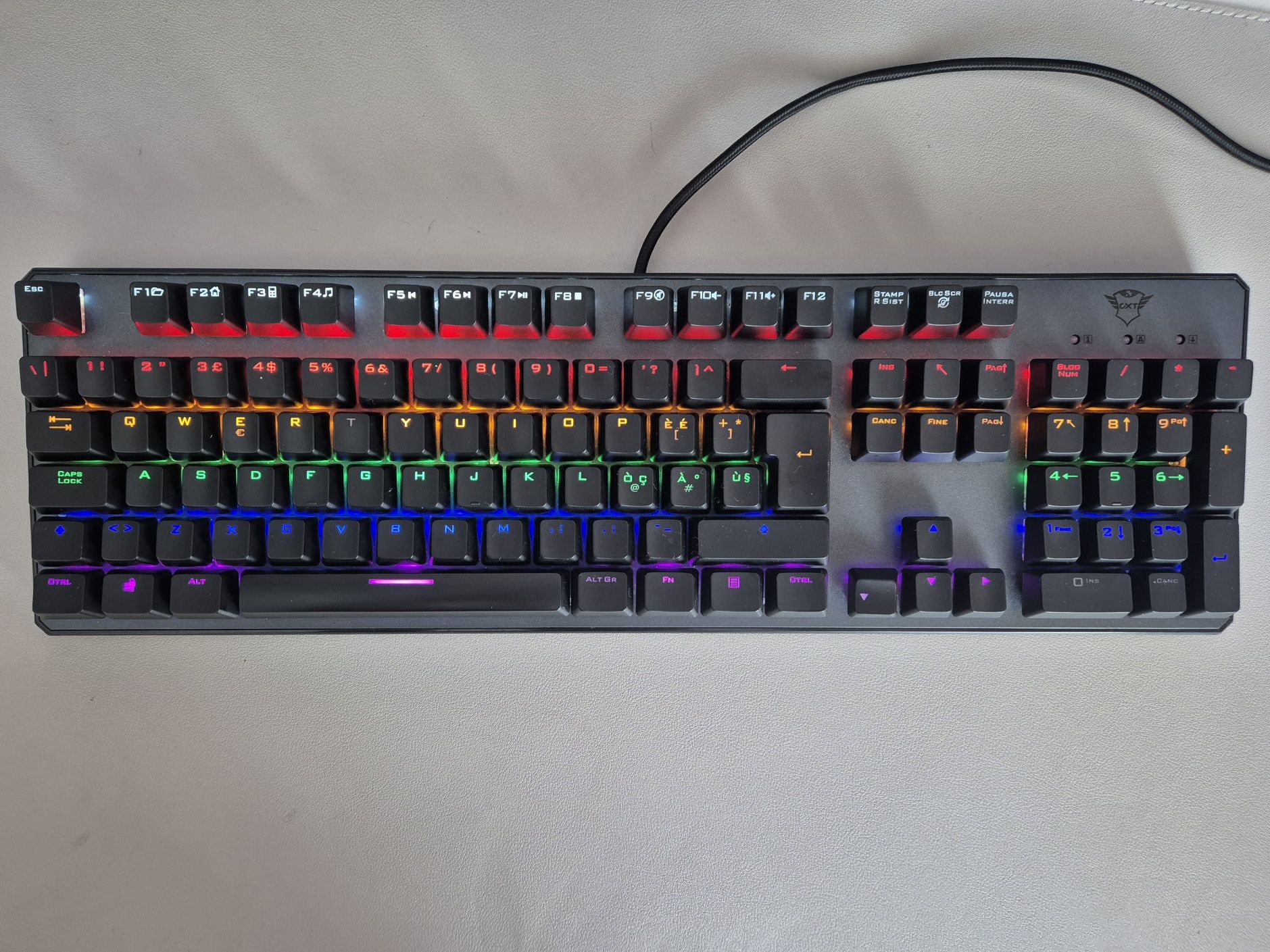 Механічна ігрова клавіатура GXT 865 Asta mechanical keyboard