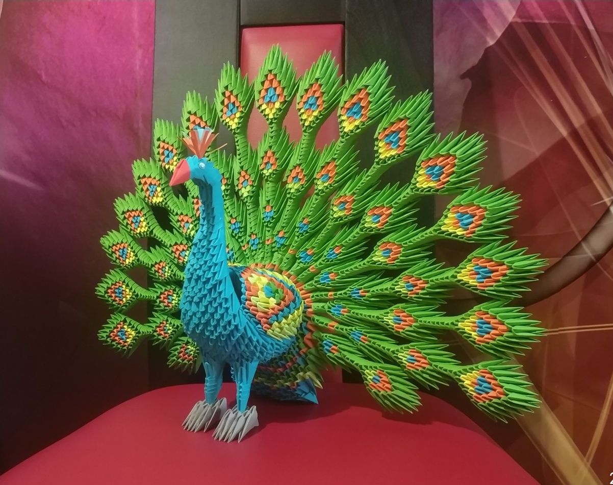 Paw origami modułowe 3D