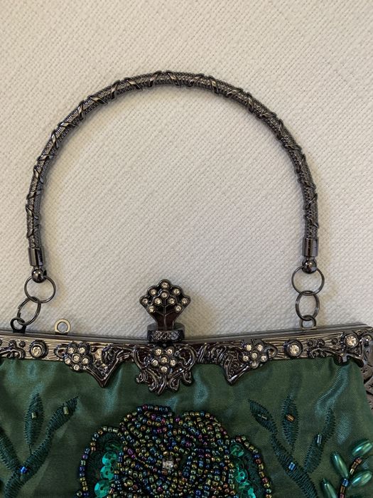 Сумка клатч вінтажна вишита бісером