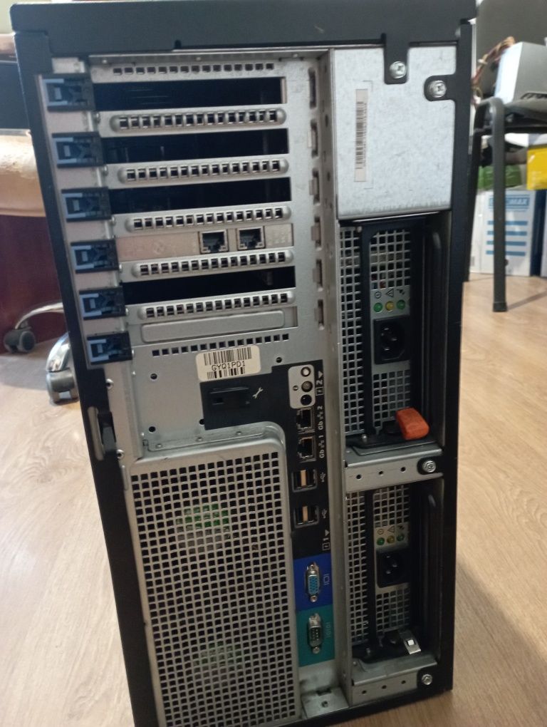 Сервер под 8 дисков 2*4ядра 48gb ОЗУ dell 2900 1860ватт