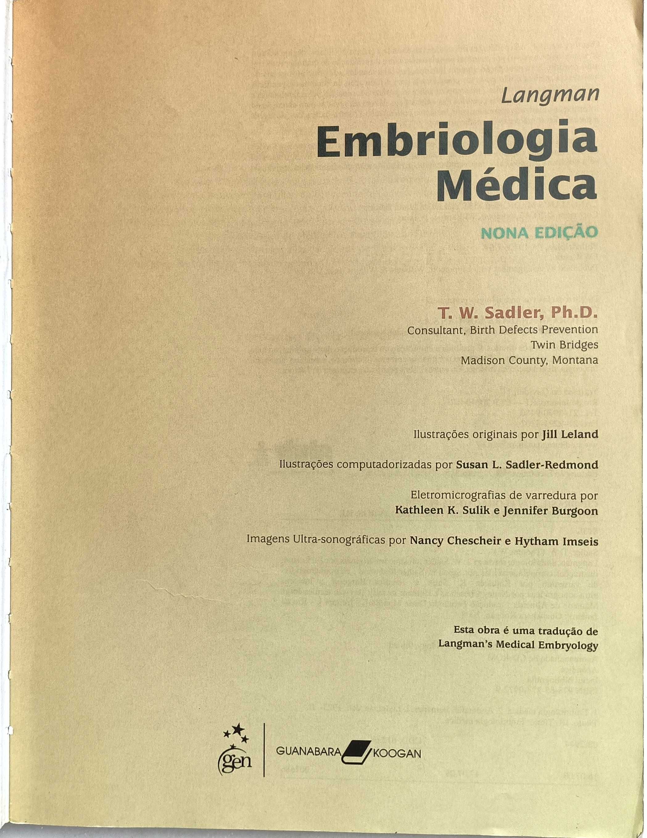 Embriologia Médica - Longamn - Nona Edição