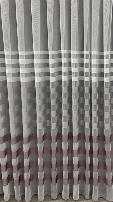 Готова тюль- льон-бамбук