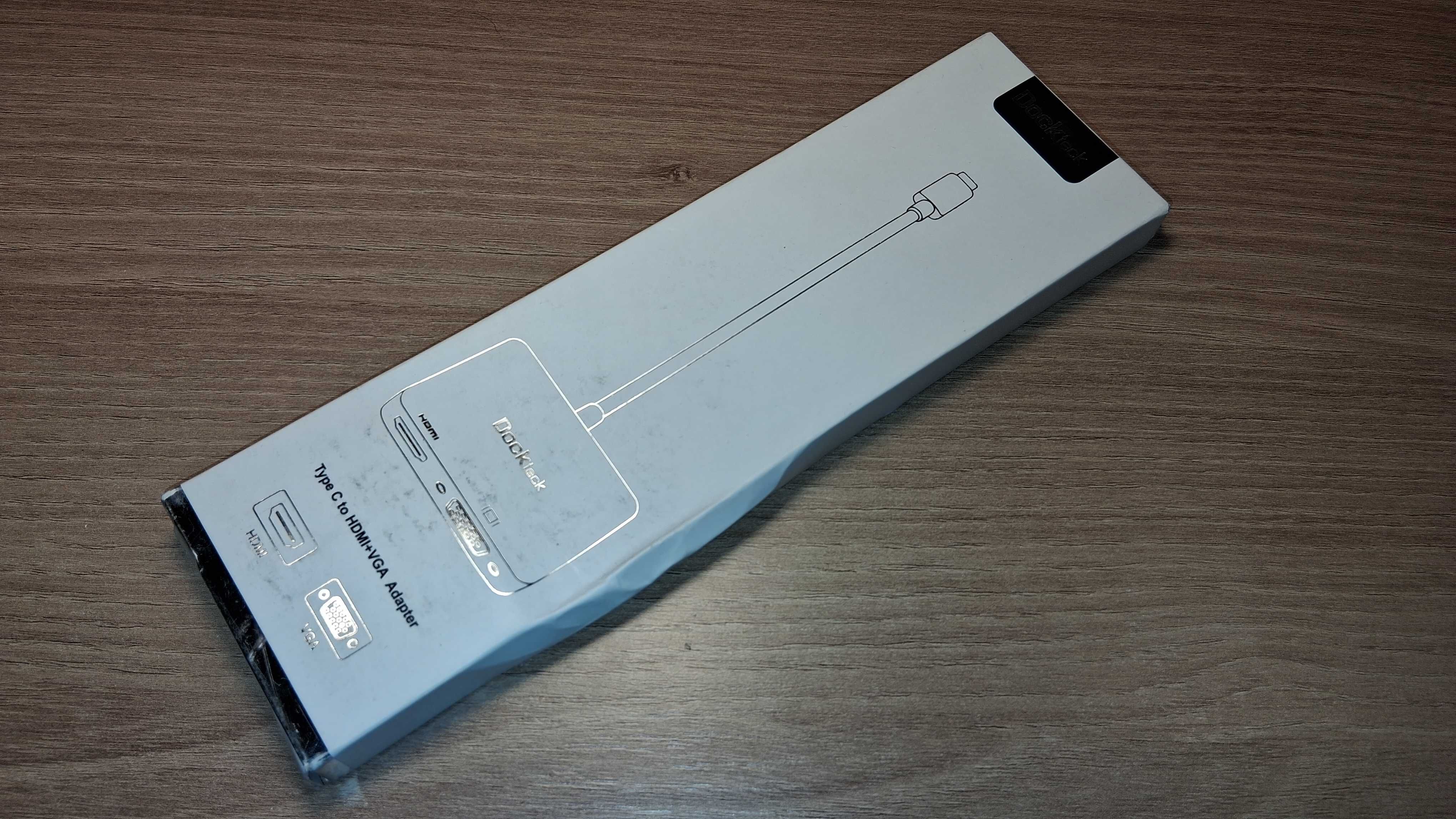 Adapter Dockteck USB-C Na HDMI VGA 2w1