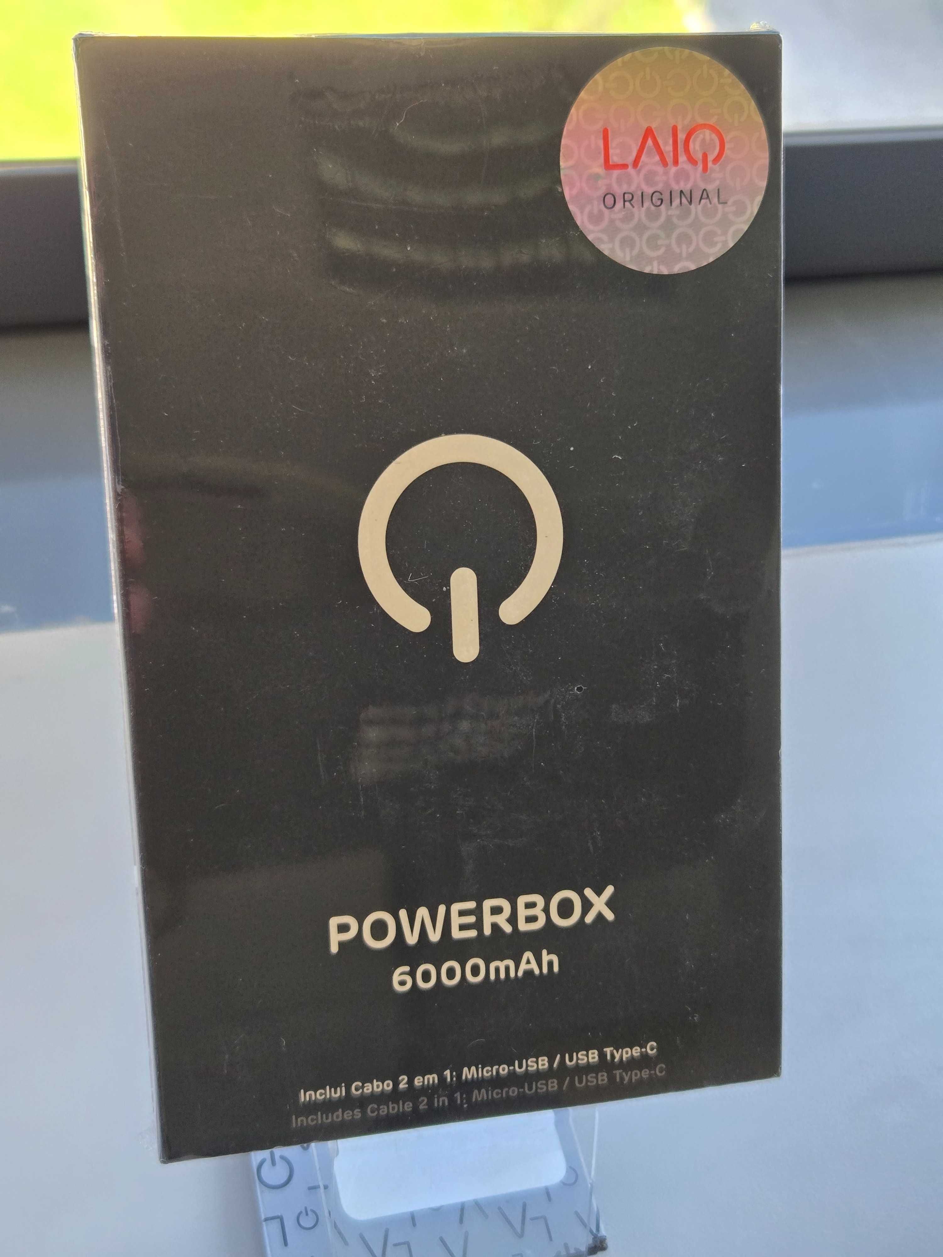 Power Bank de 6000 mHA em caixa selada