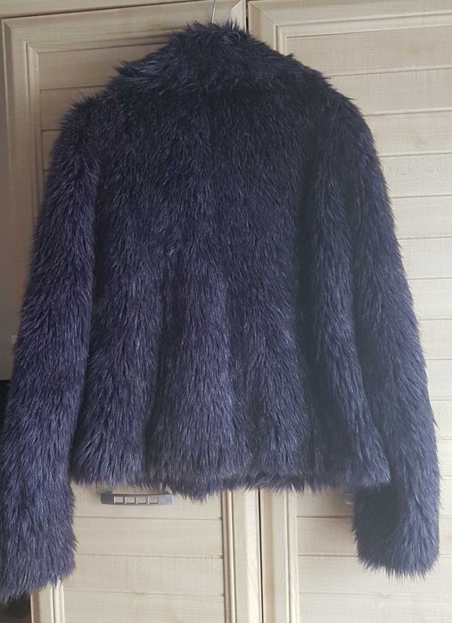 Sztuczne futerko fiolet śliwka rozmiar M