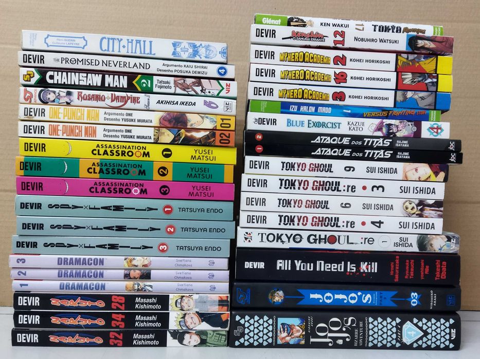 Manga. Dezenas de títulos a 6€ a Unidade. Como Novos