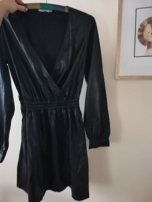 Sukienka firmy Reserved skórzana, eko skóra czarna 34  XS - S,