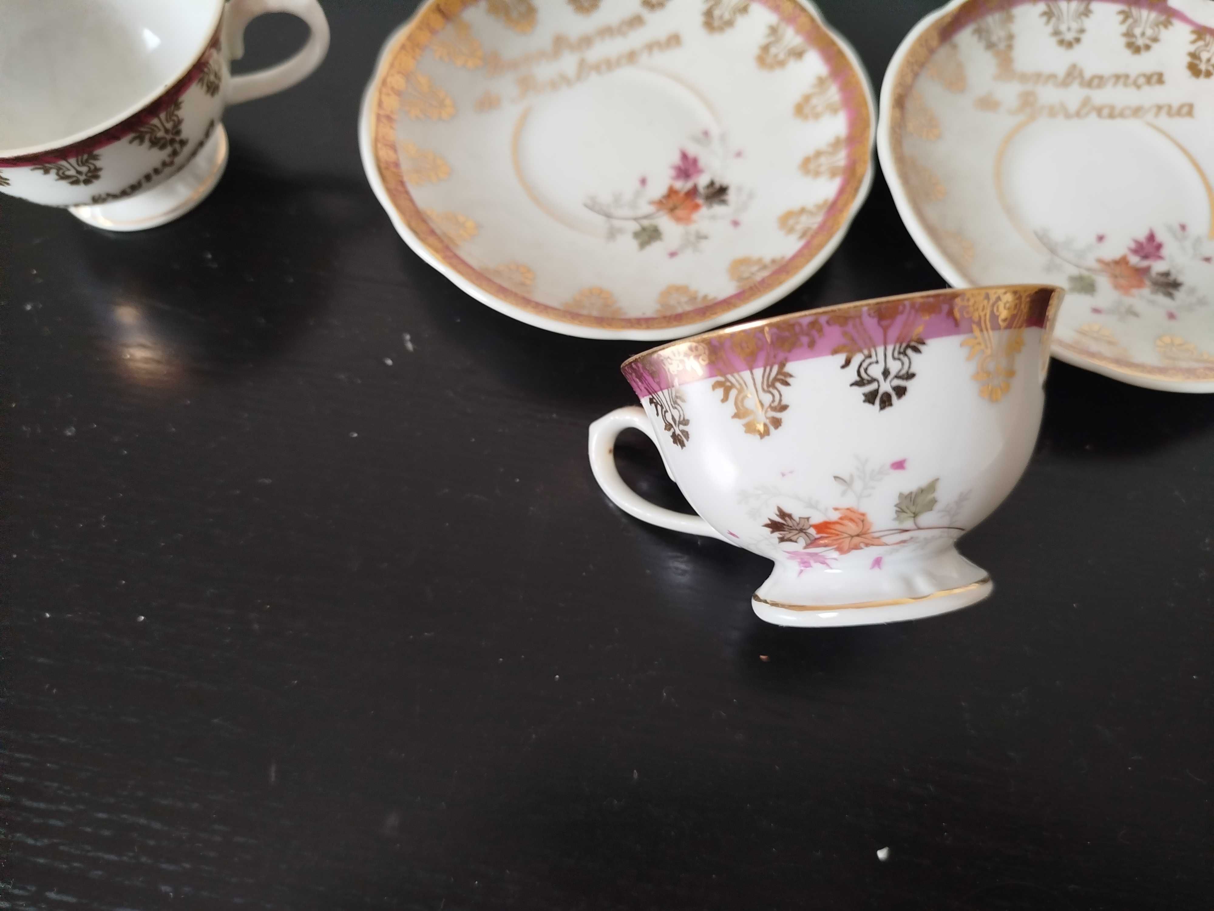 Duas chávenas de café porcelana Brazil