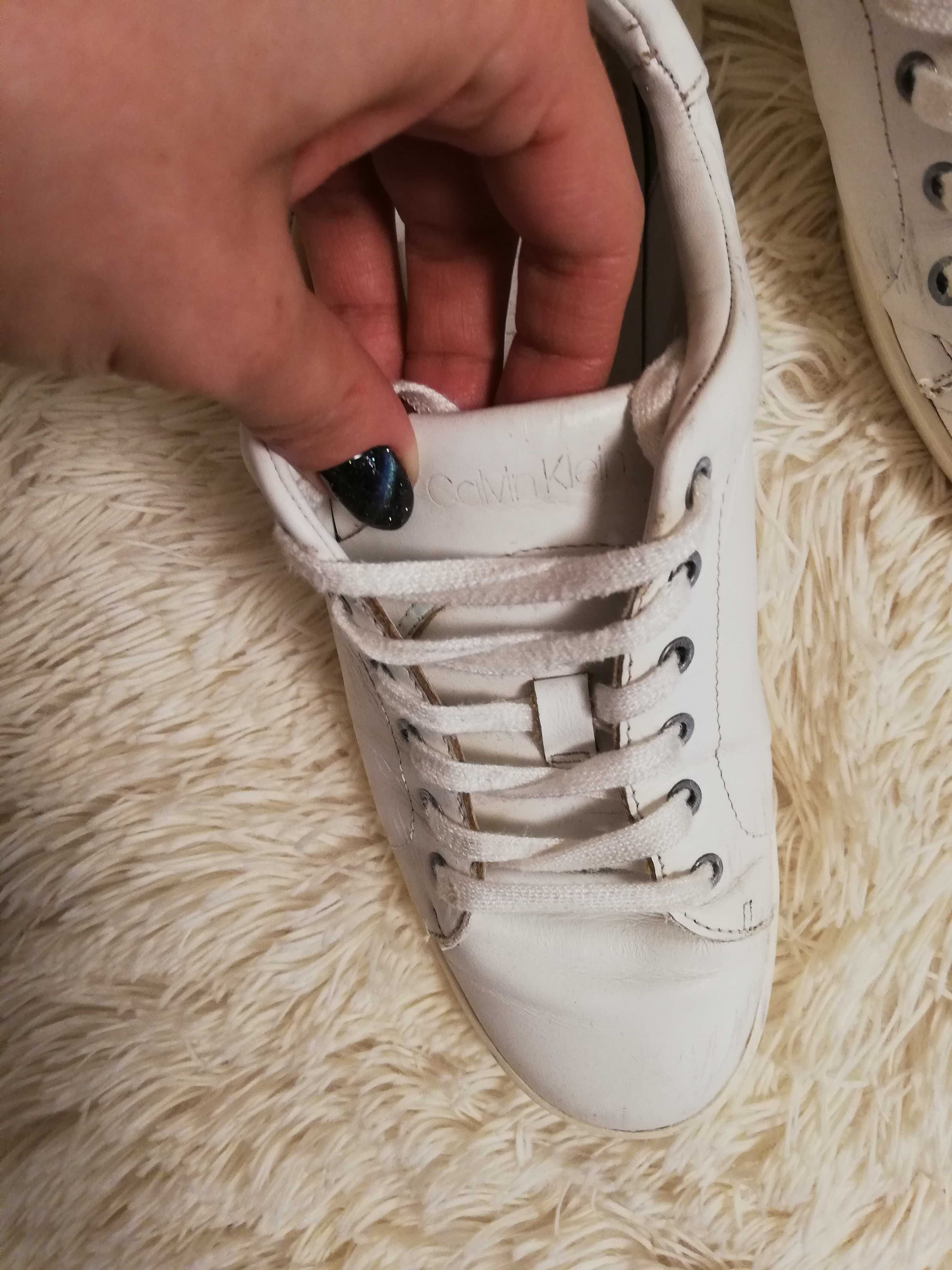 buty calvin klein 36 białe sneakersy 36 calvin klein