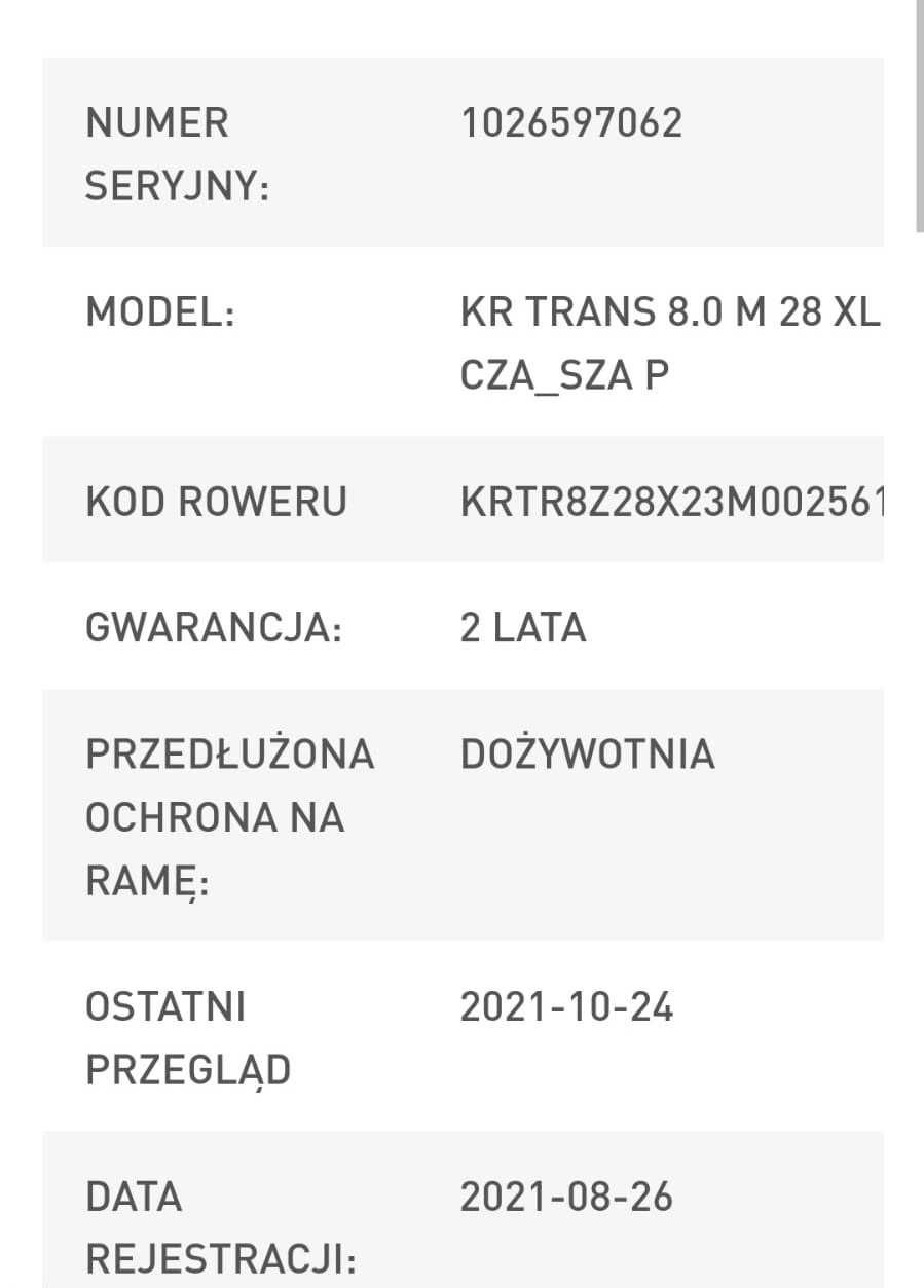 rower Trans 8.0 Kross  największa rama sprawny OKAZJA ! TRANSPORT