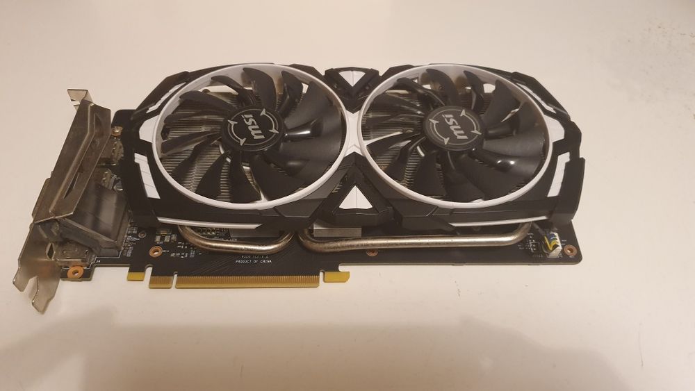 MSI Armor Nvidia GeForce GTX 1060 półpasywna, cicha
