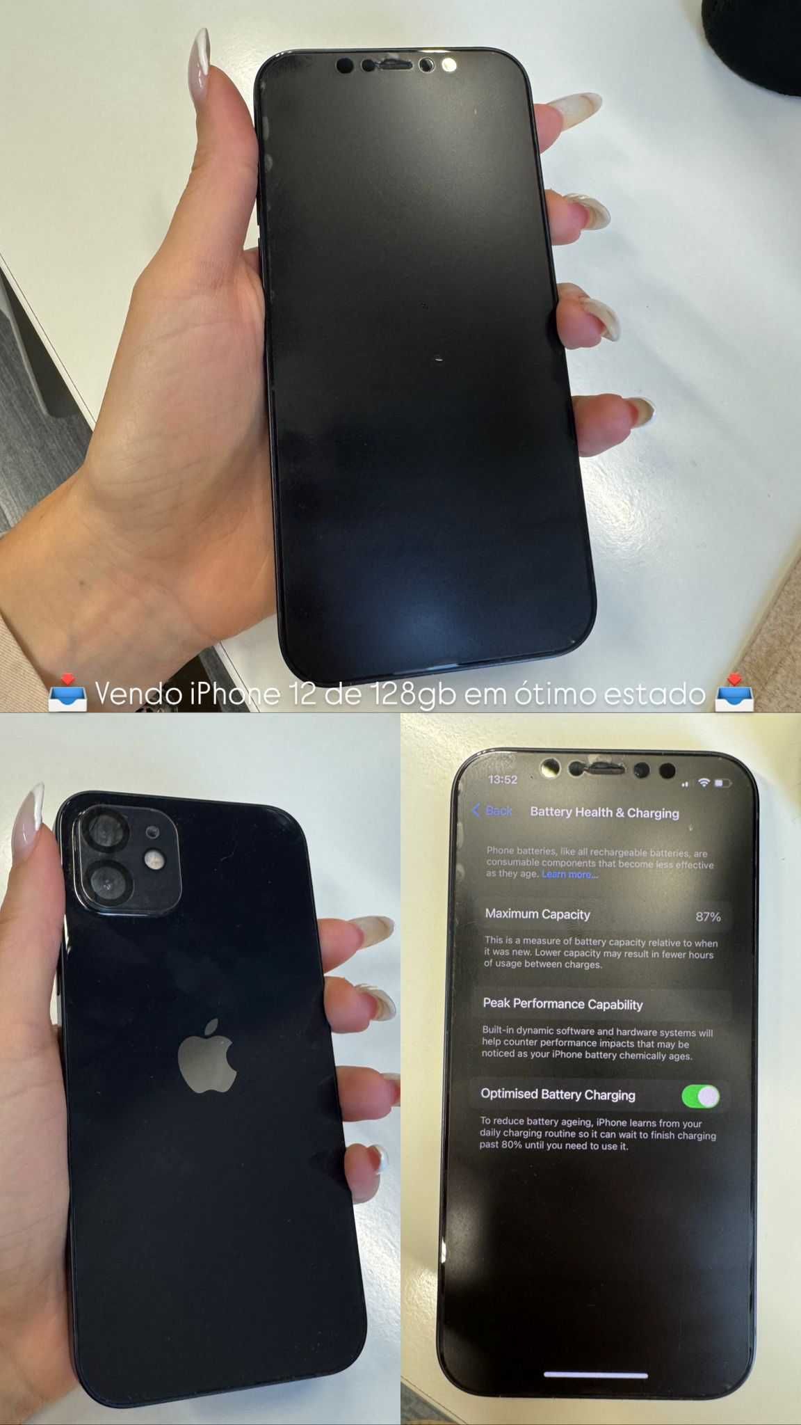 iPhone 12 128gb em ótimo estado