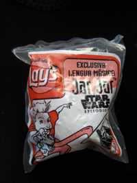 Jar Jar pega lingua da Matutano e Lays- Star Wars